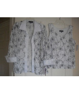R &amp; M Richards New White/Black Sequined Contrast Lace Jacket &amp; Top   14 - $108.65 CAD
