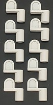 3/8&quot; Sunscreen Clips White Pack of 10 Window Screen Metal Diecast Die Ca... - $9.94