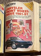 Chilton&#39;s Repair Manual #7163 Chrysler Front Wheel Drive 1981-91 Acclaim... - £14.75 GBP
