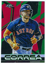 2021 Topps Fire #5 Carlos Correa Houston Astros Red Flame Parallel - £2.72 GBP