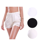 Illusion Women&#39;s Premium Nylon Daywear Bloomer Slip Pants With Lace Trim... - $322.12 MXN