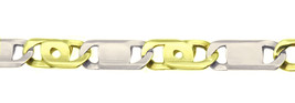 14k Two Tone Gold  Men&#39;s Fancy Bracelet - £743.98 GBP