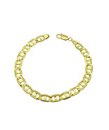 Solid Men&#39;s 14k Yellow Gold Gucci Link Bracelet - £912.48 GBP