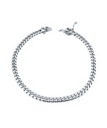 14k White Gold Miami Cuban Link Bracelet - $24,730.13 MXN