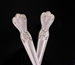 Antique Wedding Gift  / Victorian personalized Fork set / Letter M / Silver init - £47.81 GBP