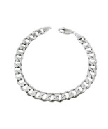 14k White Gold Cuban Link Bracelet - $25,701.05 MXN