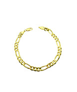 14k Yellow  Gold Figaro Link Chain - $20,941.60 MXN