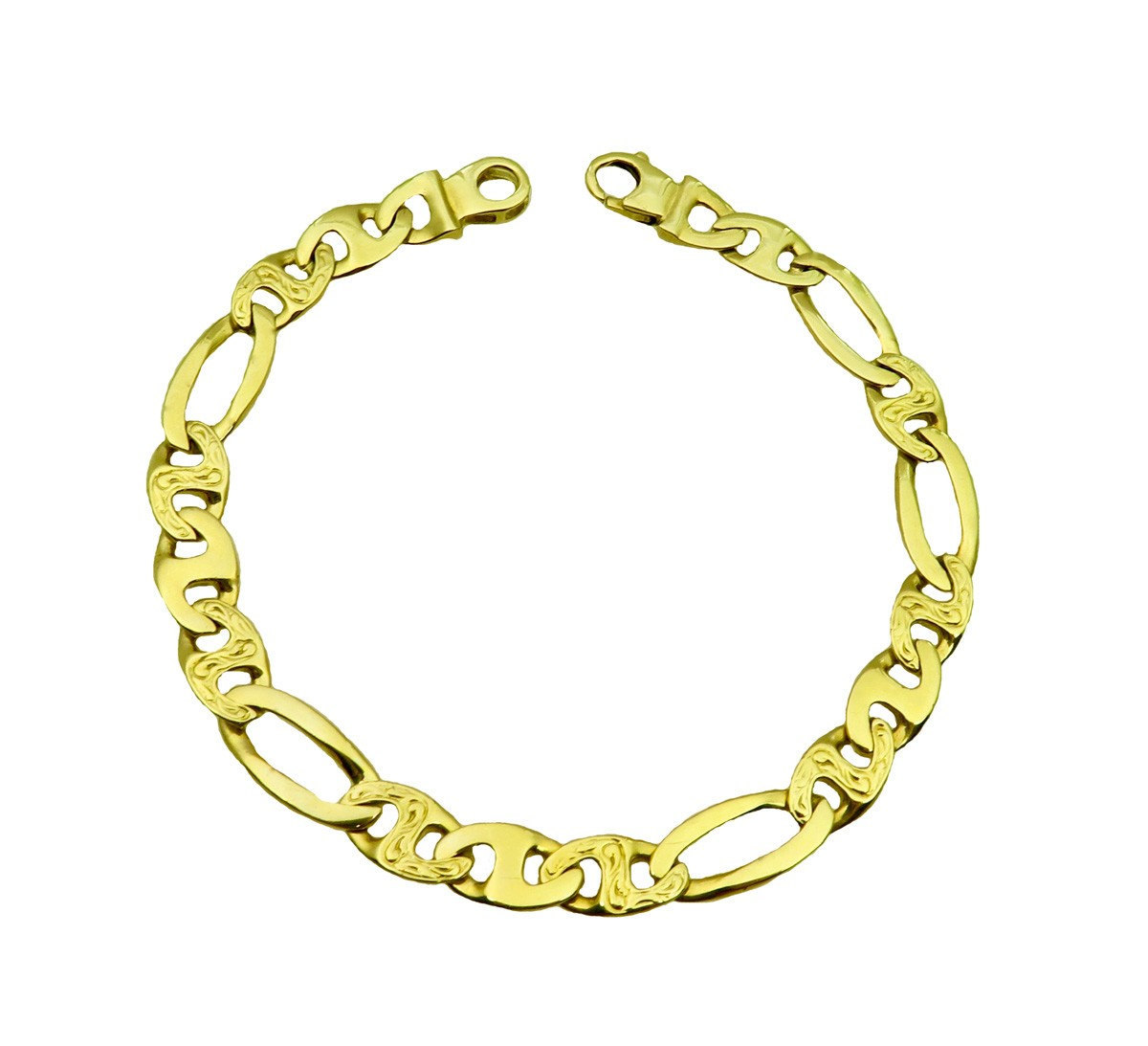 Primary image for 14k Yellow Gold Combo Men's Bracelet