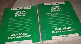 1989 Dodge Colt Vista Eagle Vista Wagon Shop Repair Service Manual Set - £5.57 GBP