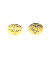 18k Yellow Gold 750 Please Return To Tiffany &amp; Co. New York Men&#39;s Cufflinks - £1,418.19 GBP