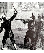 Virginius Outrage Shooting Victorian 1898 Print Cuba&#39;s Freedom Spanish W... - $570.99 MXN