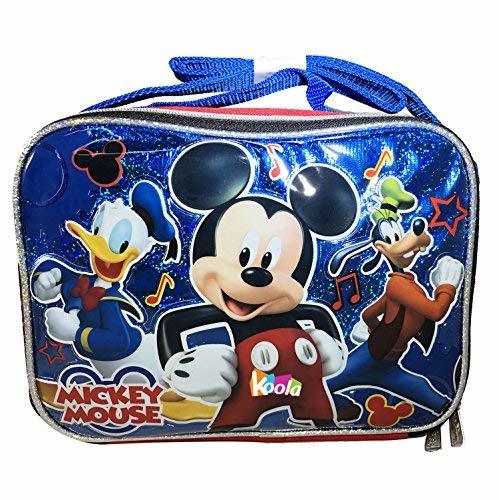 NEW Disney Mickey Mouse Insulated School Lunch Bag with Shoulder Strap - £12.82 GBP