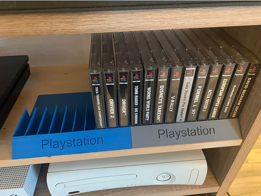 Sony PlayStation PS1 Game Case Stand Disc Cover Jewel Case Holder