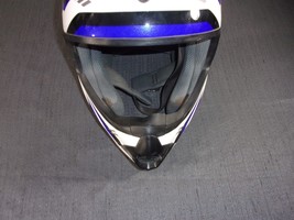 HJC CS-MX2 Motocross Blue White Helmet ATV CSMX CS-MX II ADULT MEDIUM - £69.91 GBP