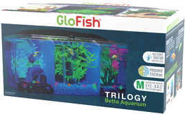 GloFish Trilogy Beta Aquarium Kit with Hood and LED Light 3 gallon GloFish Trilo - £83.57 GBP