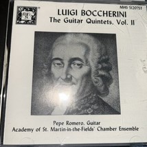 Luigi Boccherini : The Guitar Quintets Vol II CD Pepe Romero St Martin In Fields - £8.79 GBP