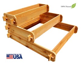 Timberlane Gardens Raised Bed Kit 3 Tiered (1x3 2x3 3x3) Western Red Ced... - $100.00