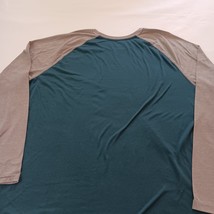 George Crewneck Men's Long Sleeve Green & Gray Cotton Blend T-Shirt 2XL (50-52) image 10