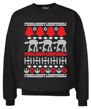 Star Wars Christmas Sweater Sweatshirt Black Ugly Sweater Party - £24.35 GBP