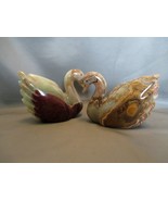  Onyx Polished Carved Swan Figures  - £13.34 GBP