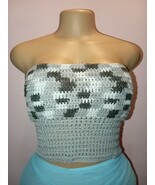 Crochet crop top, summer top, summer vest, halter top - $40.00