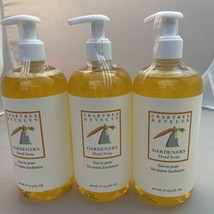Lot (3)-Crabtree & Evelyn Gardeners Hand Soap-16.9 oz each-Free Ship - $49.95