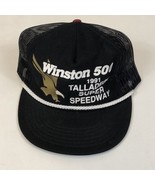 Vintage Winston 500 1991 Talladega Super Speedway Black Snapback Hat - $376.14 MXN
