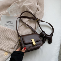 Korean Style Small Bag Women&#39;s Bag New Retro Shoulder Small Square Bag High-End  - £25.81 GBP