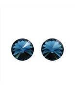 Dark Blue Swarovski Crystal Studs | 10mm Blue Crystal Studs | Cheer Stud... - €19,07 EUR