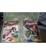 lot of {2} vintage1980&#39;s marvel comic books { spiderwoman} - £8.95 GBP