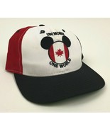 ONE WORLD Epcot DISNEY Hat FLAG Mouse EARS Snapback USA Made GOOFY&#39;S Canada - £22.92 GBP