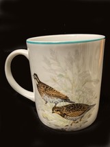 Quail Bob-White Ceramic Mug/Cup CCCC 3.5&quot;x3&quot; 1.25: handle green lip PET RESCUE - £6.25 GBP