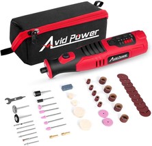 AVID POWER Cordless Rotary Tool with 2.0 Ah 8V Li-ion Battery,, Red and Black - £41.07 GBP