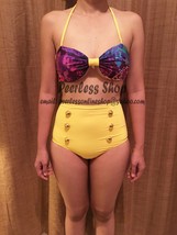 Galaxy, Yellow Highwaisted Bikini Swimsuit Summer - $38.00