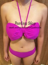 Purple Cute Ribbon Big Bow Bikini Swimsuit Summer - USA SELLER - $35.00