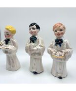 Vintage Ceramic Carolers Choir Boys Figurines Set of 3 Christmas Decor - €25,45 EUR