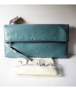 Cole Haan Laury Mermaid Large Foldover Quilted Patent Leather Clutch - NWT - $75.00