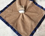 Security Blanket Baby Essentials Tan Donkey Rattle Satin Edged &amp; Backed ... - $37.63