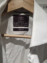Sartorial Shirt White Size 16  Long Sleeves Express Shipping - £11.32 GBP