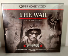 PBS The War By Ken Burns Collector&#39;s Edition Set 6 DVDs Book Music CD,NE... - $54.99
