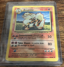 Arcanine 23/102 Base Set - Uncommon - Pokemon Card Near Mint - £6.96 GBP