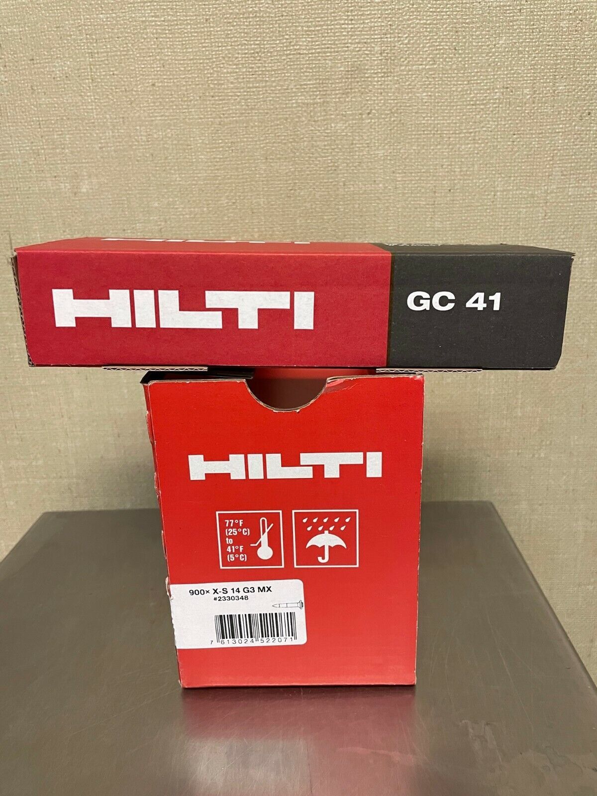 Hilti 1/2 GX-3 Pins with GC-41 Fuel Cell 5400 pins &amp; 6 GC-41 fuel NIB Fr... - $895.95