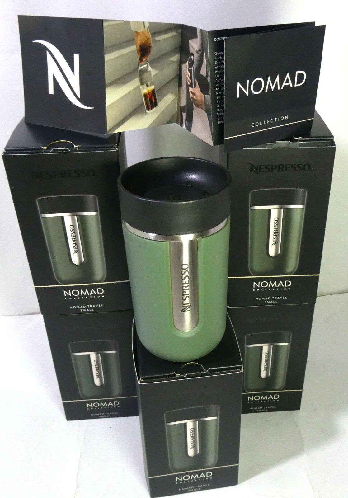 Nespresso Nomad 6 SS Travel Small Mug Coffee Cup 10 oz/300 ML MIC Box & SKU ,New - $675.00
