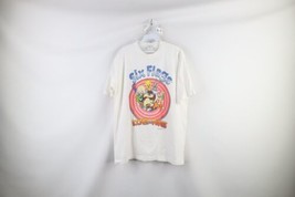 Vintage 90s Looney Tunes Mens Large Spell Out Six Flags Short Sleeve T-Shirt USA - £62.02 GBP