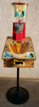 Vintage Bear Hunting Game trade stimulator interactive Gumball Machine &amp; Stand - £365.20 GBP