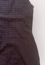 Gucci Women’s Dark Brown Textured Sleeveless Sheath Dress XS Made in Italy image 6