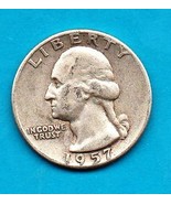 1957 Washington Quarter - Silver -Moderate Wear - $11.99