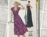Very Easy Very Vogue Vintage 9801 Misses Long Short Sundress &amp; Wrap Sz 1... - $11.88