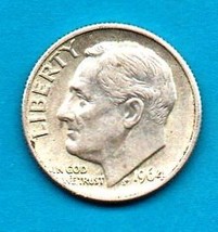 1964 Roosevelt Near Uncirculated 90% silver - £5.41 GBP