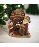 Yankee Candle Rare Santa Mantle Chimney Christmas Holiday Tart Burner Te... - $620.68 MXN